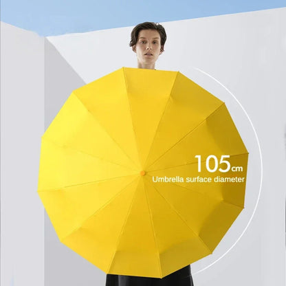 Large Folding Umbrella with 72 Bones – Windproof UV Rain Protection
