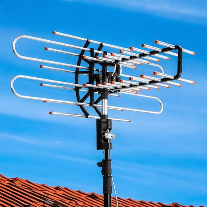 Outdoor HD TV Antenna with Long Range Signal Amplifier