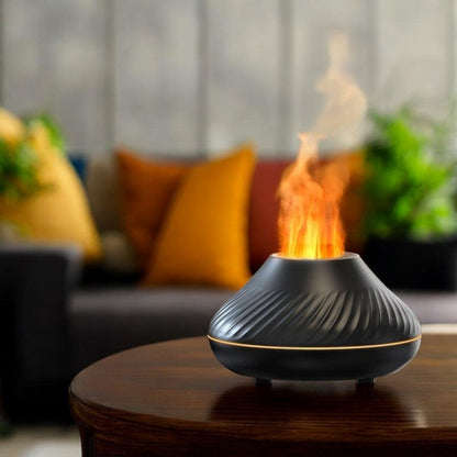 LED Flame Effect Essential Oil Diffuser