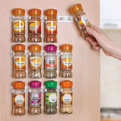 Get 1 Free | Spice Organizer Clips for Easy Access and Neat Storage