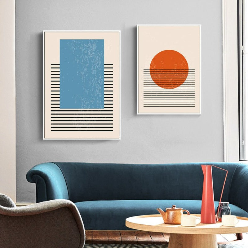 Vibrant Geometric Canvas Art - Modern Wall Decor