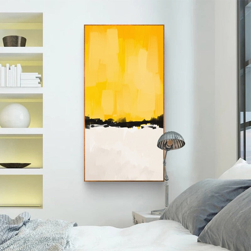 Vibrant Multi-Hued Brushstroke Canvas Art Print