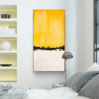 Vibrant Multi-Hued Brushstroke Canvas Art Print
