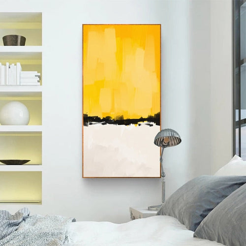 Vibrant Multi-Hued Brushstroke Canvas Art Print
