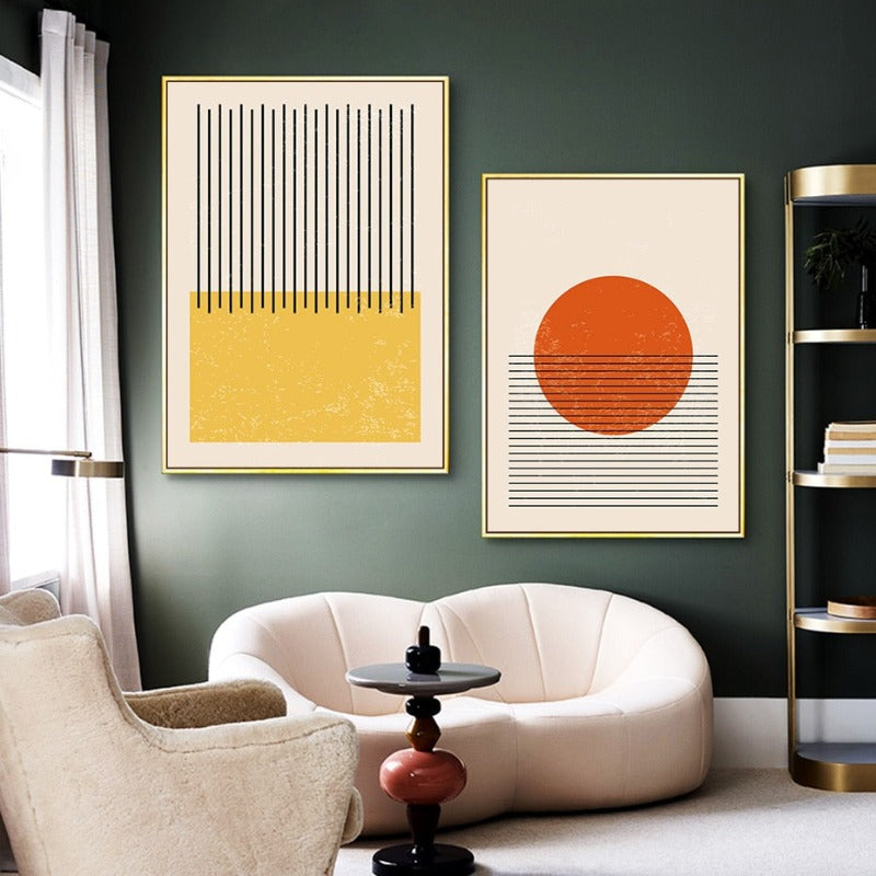 Vibrant Geometric Canvas Art - Modern Wall Decor
