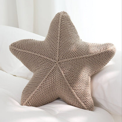 Coastal Style Knitted Decorative Cushions – Soft Shapes