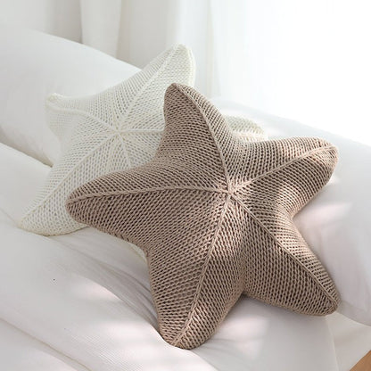 Coastal Style Knitted Decorative Cushions – Soft Shapes