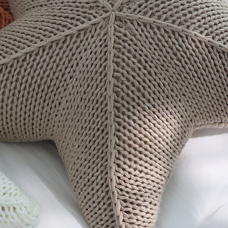 Coastal Style Knitted Decorative Cushions – Soft Shapes