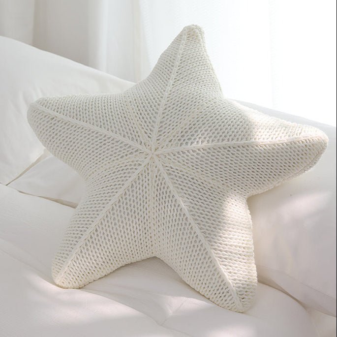 Coastal Style Knitted Decorative Cushions – Soft Shapes