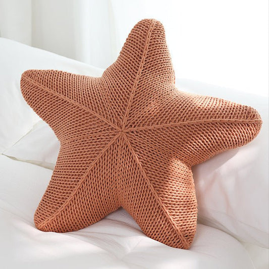 Coastal Style Knitted Decorative Cushions – Soft Shapes