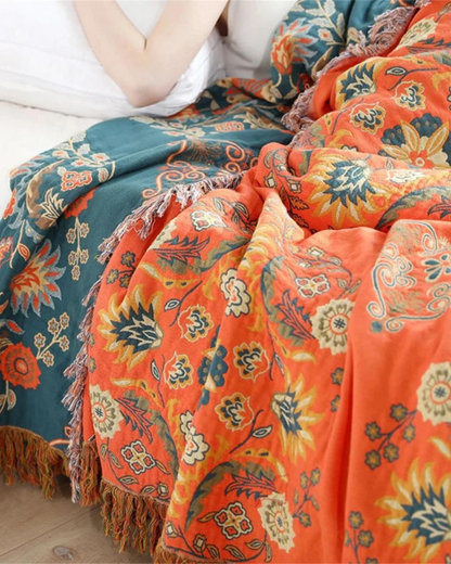 Reversible Cotton Gauze Blanket Duo – Soft and Luxurious