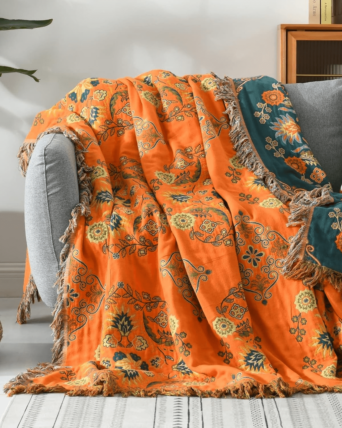 Reversible Cotton Gauze Blanket Duo – Soft and Luxurious