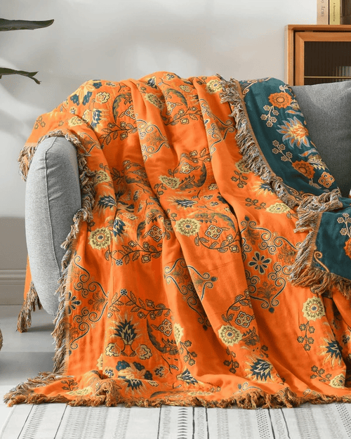 Reversible Cotton Gauze Blanket Duo – Soft and Luxurious