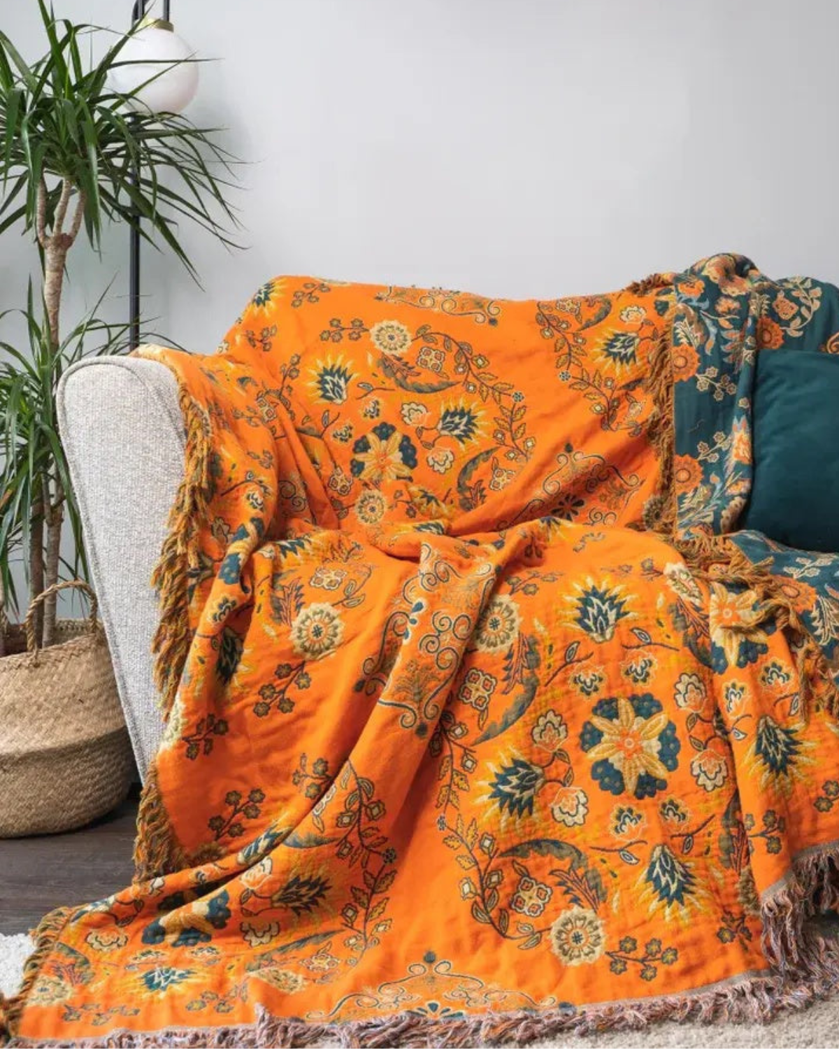 Reversible Cotton Gauze Blanket Duo – Soft and Luxurious