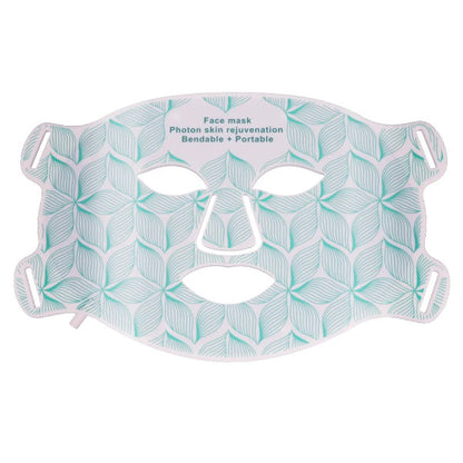 Rechargeable Silicone Skincare Mask for Face and Neck – 8-Color LED with Timer