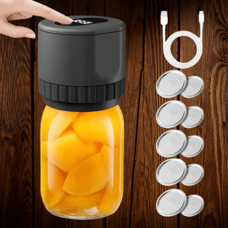 LED Display Electric Vacuum Sealer for Mason Jars