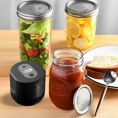 LED Display Electric Vacuum Sealer for Mason Jars