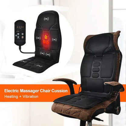TheraCushion: Heated Massage Seat Pad for Total Comfort