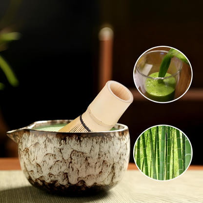 Ceramic Matcha Set for Traditional Tea Ceremony | 6 Pieces