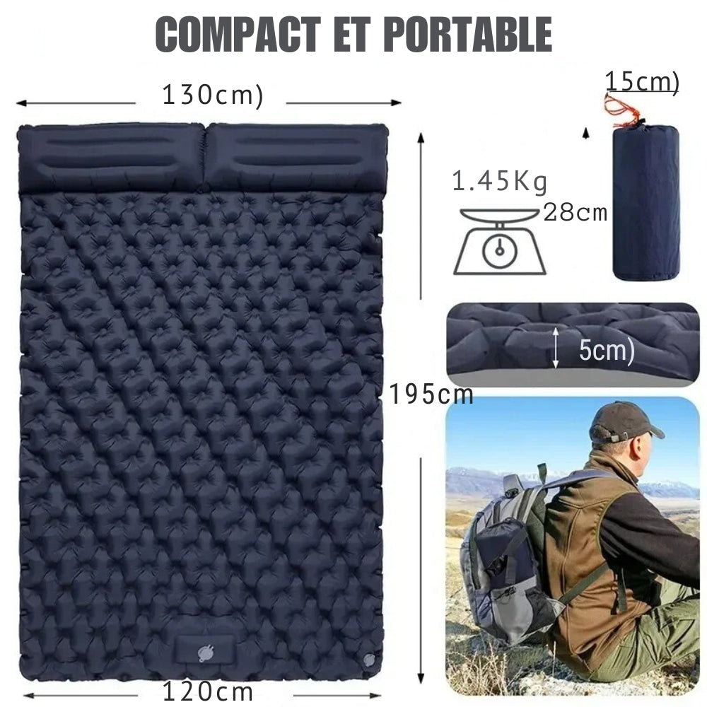 Lightweight Inflatable Mattress for Two – Comfortable Design