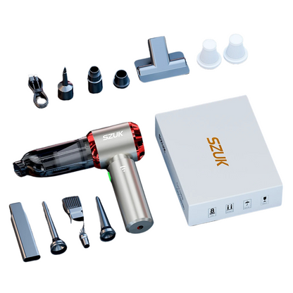 Portable Handheld Car Vacuum - Mini Wireless Cleaner with Strong Suction