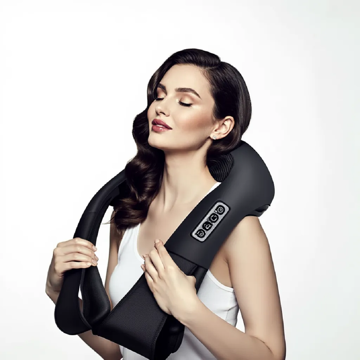 Heated Back Massage Device - Neck and Shoulder Shiatsu Massager