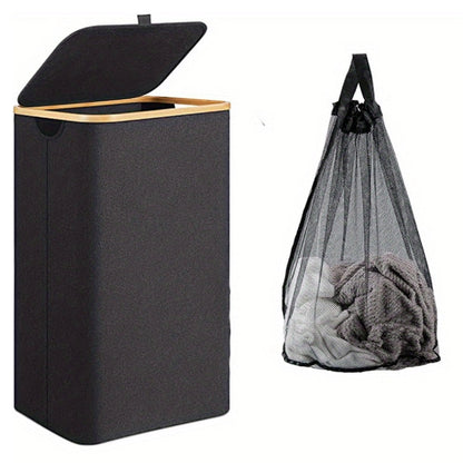 Spacious Laundry Basket with Lid for Organized Living