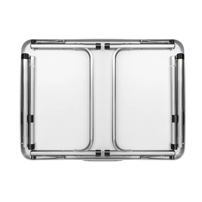 Portable Aluminum Camping Table - Compact Design with Height Adjustment