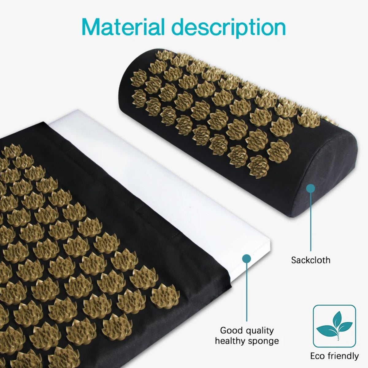 Acupressure Spike Mat - Massage Pillow for Yoga and Exercise