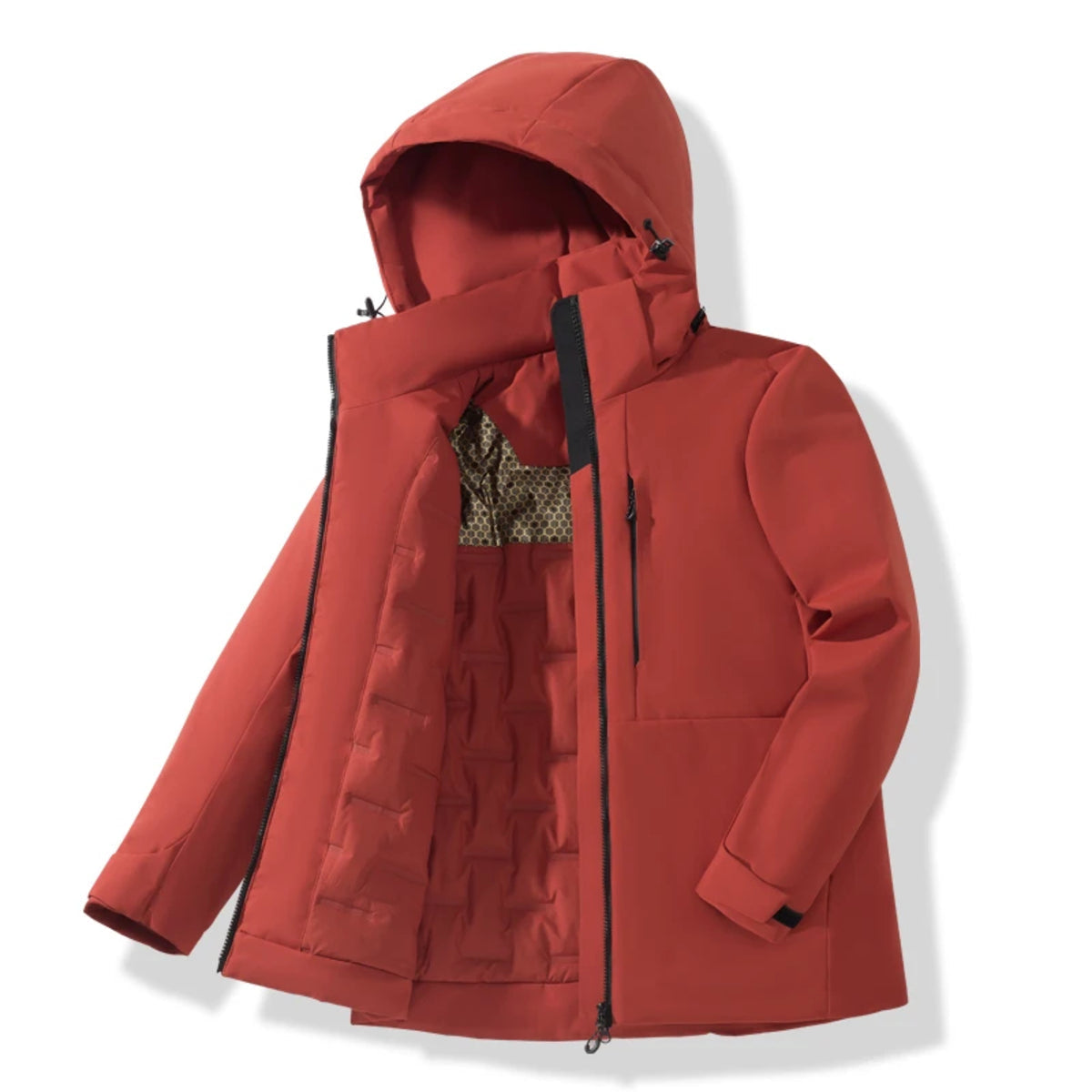 Waterproof Fleece Jacket for All - Thermal Raincoat for Winter Weather