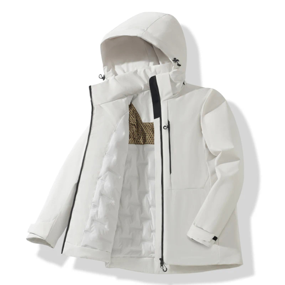 Waterproof Fleece Jacket for All - Thermal Raincoat for Winter Weather