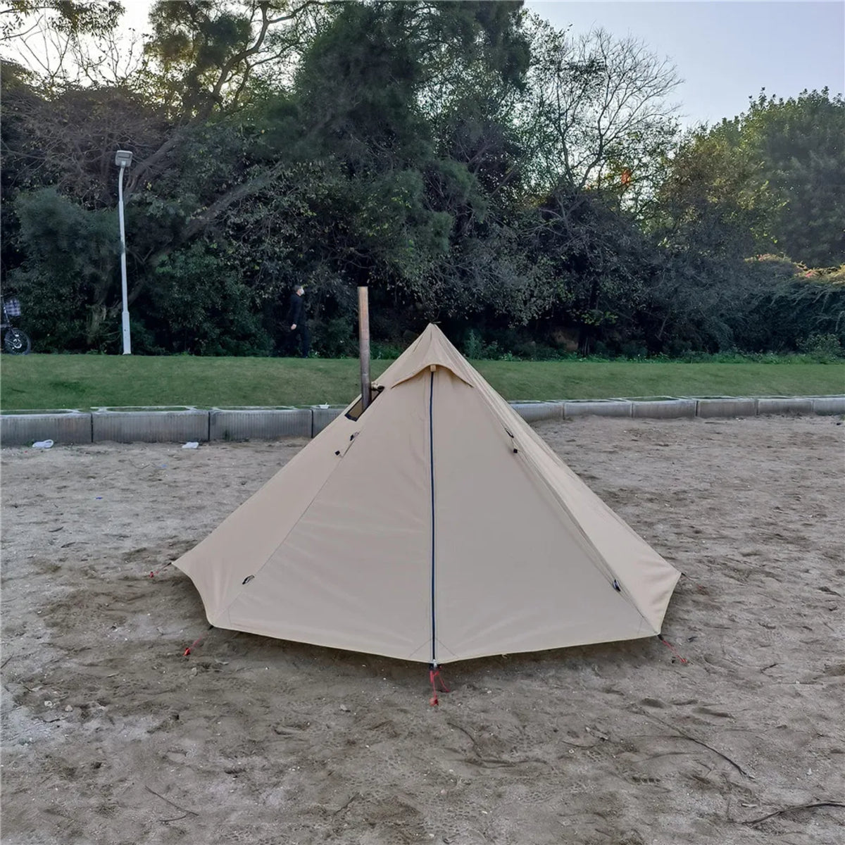 1-Person Tipi Shelter with Chimney Window - Ultralight Hot Tent