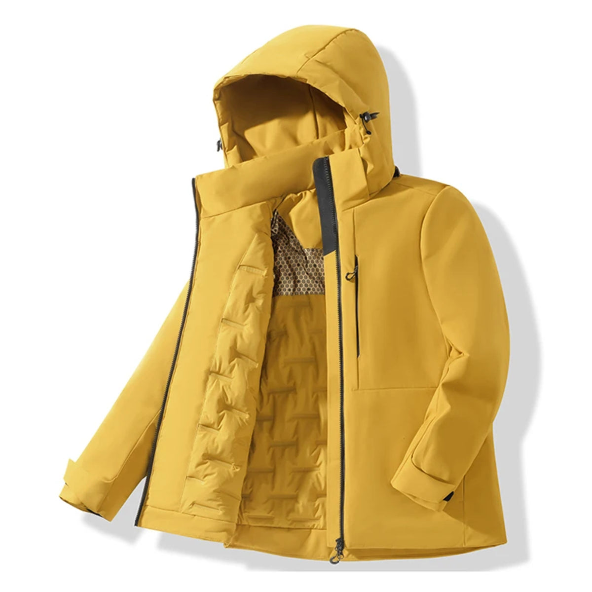 Waterproof Fleece Jacket for All - Thermal Raincoat for Winter Weather