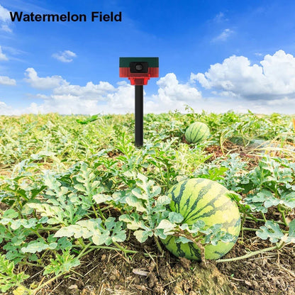 Outdoor Waterproof Animal Deterrent Alarm with Solar Motion Sensor and Loud Siren