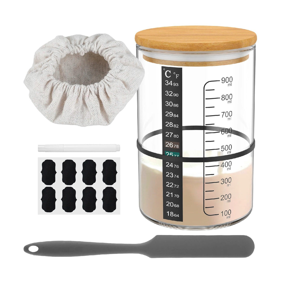 Baking Fermentation Jar Kit for Sourdough Storage