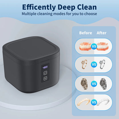 SparklePro Ultrasonic Cleaner with UV Light for Jewelry & Glasses