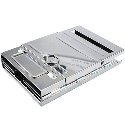 Foldable Camping BBQ Grill - Portable Stainless Steel Wood Stove
