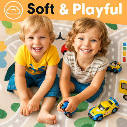 Children's Crawling Carpet - Reading Play Mat for Parking Lot Area