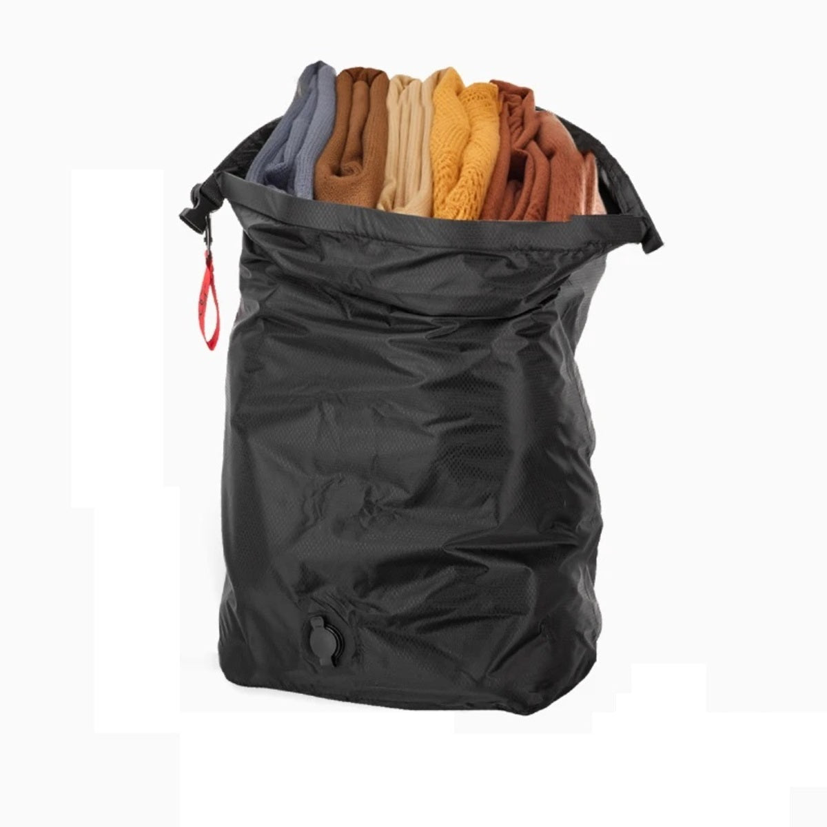Portable Waterproof Storage Bag for Vacuum Compression of Travel Clothes