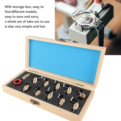 Brass and Steel Tool Kit for Watch Mainspring Winding and Repair