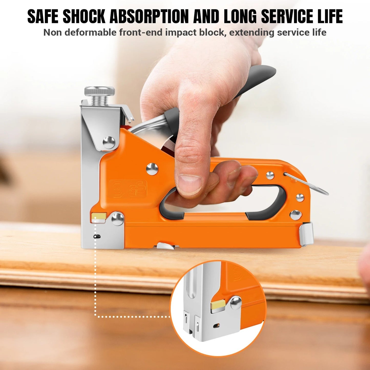 Versatile Heavy-Duty Staple Gun with 3000 Staples Included