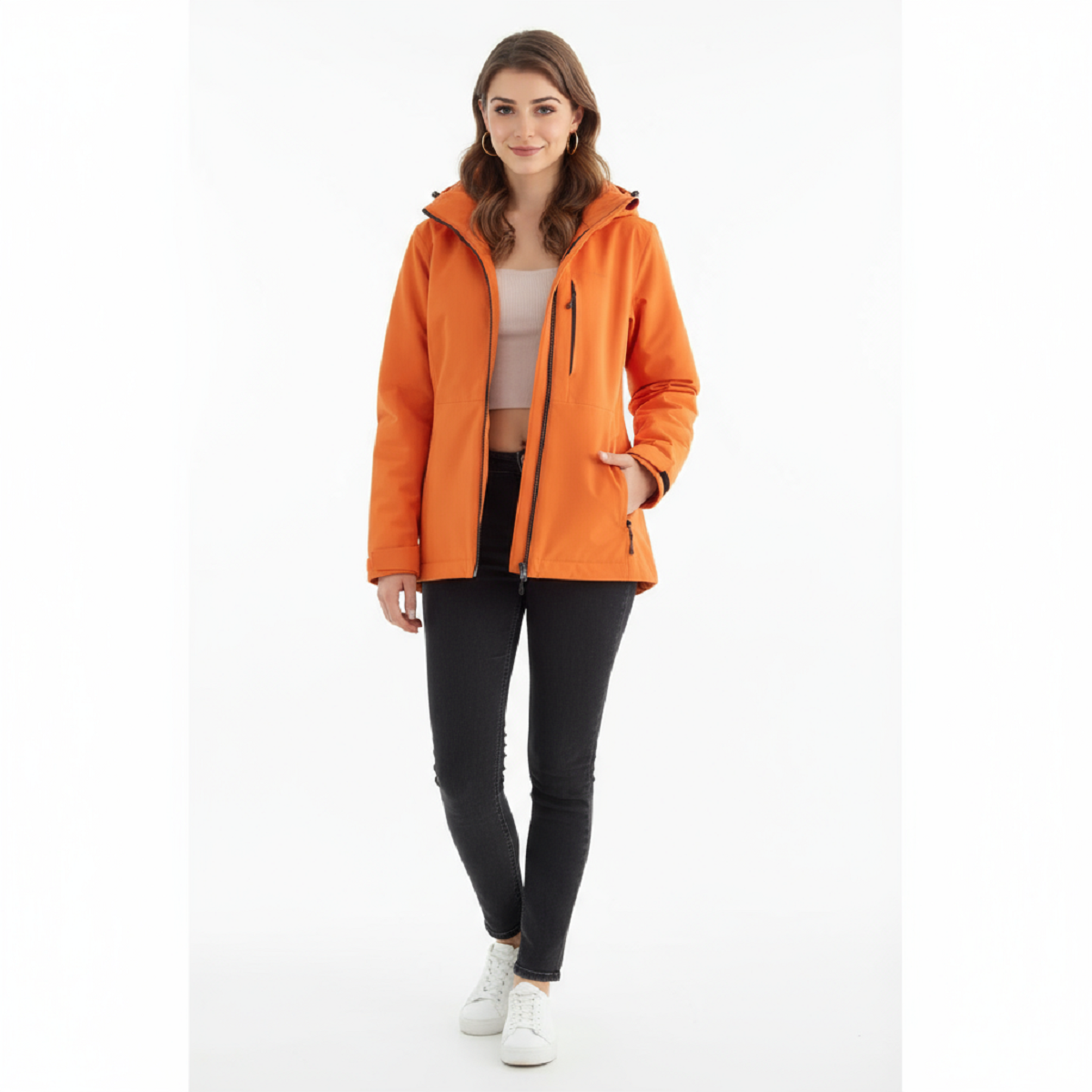 Waterproof Fleece Jacket for All - Thermal Raincoat for Winter Weather