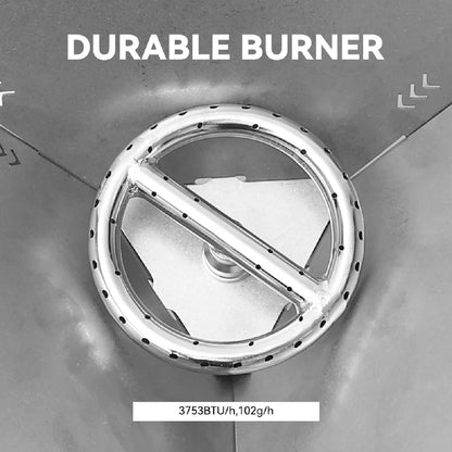 Foldable Stainless Steel Heater for Camping - Portable Windproof Fire Pit