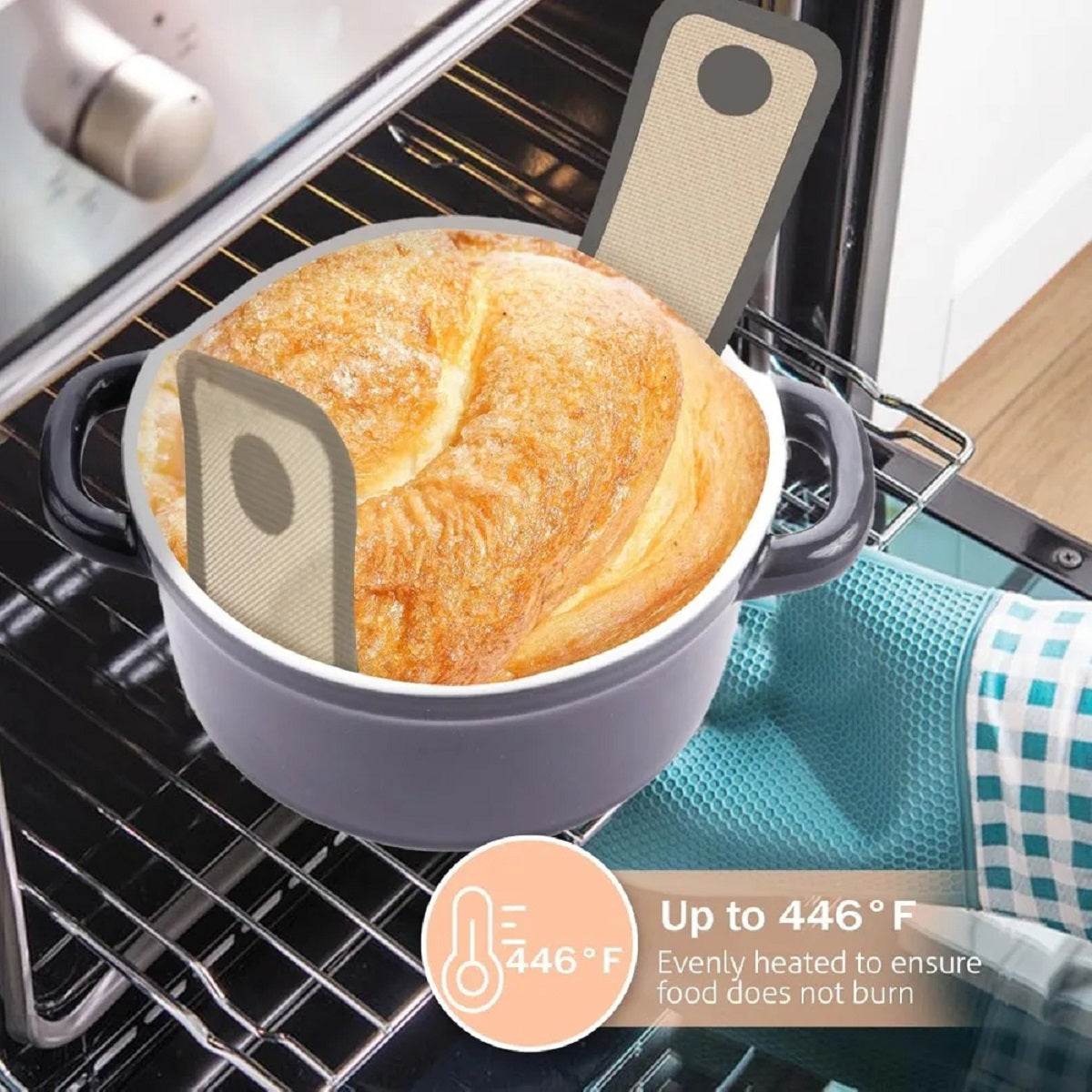 Silicone Bread Sling for Baking in Dutch Ovens – Reusable Design
