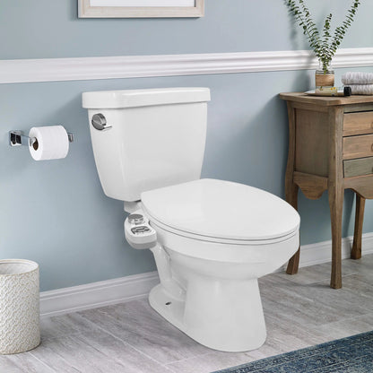 Self-Cleaning Dual Nozzle Bidet Attachment for Toilets - Non-Electric