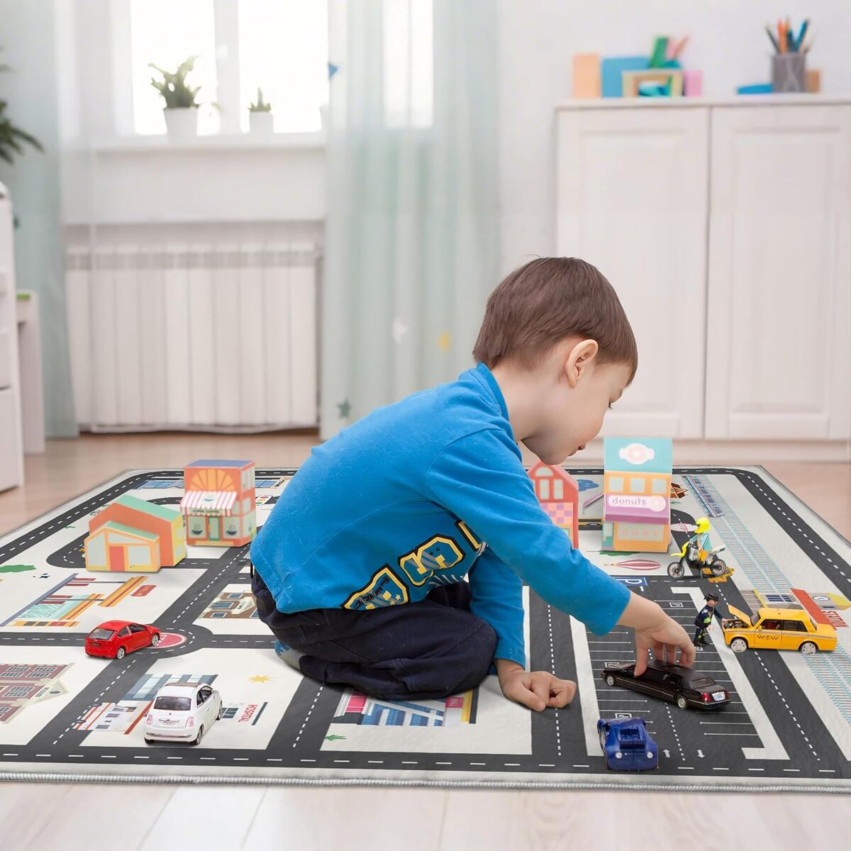 Children's Crawling Carpet - Reading Play Mat for Parking Lot Area