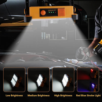Rechargeable Outdoor LED Spotlight - Solar-Powered Flood Light for Yard and Construction