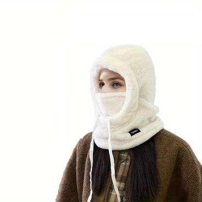 Fleece Ski Hooded Balaclava - Windproof Thermal Face Mask for Winter