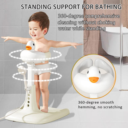 Adjustable Baby Bath Handle in Duck Shape - Non-Slip Shower Aid for Toddlers