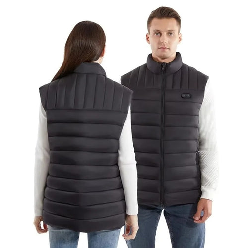 Heated Waterproof Vest with USB – Winter Smart Jacket